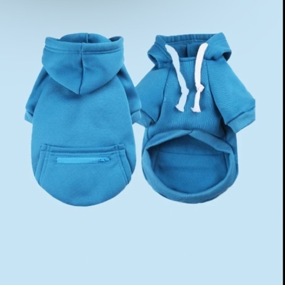 Blue Hoodie with zipper Detail For Dog🐾⭐️ - Picture 3 of 4